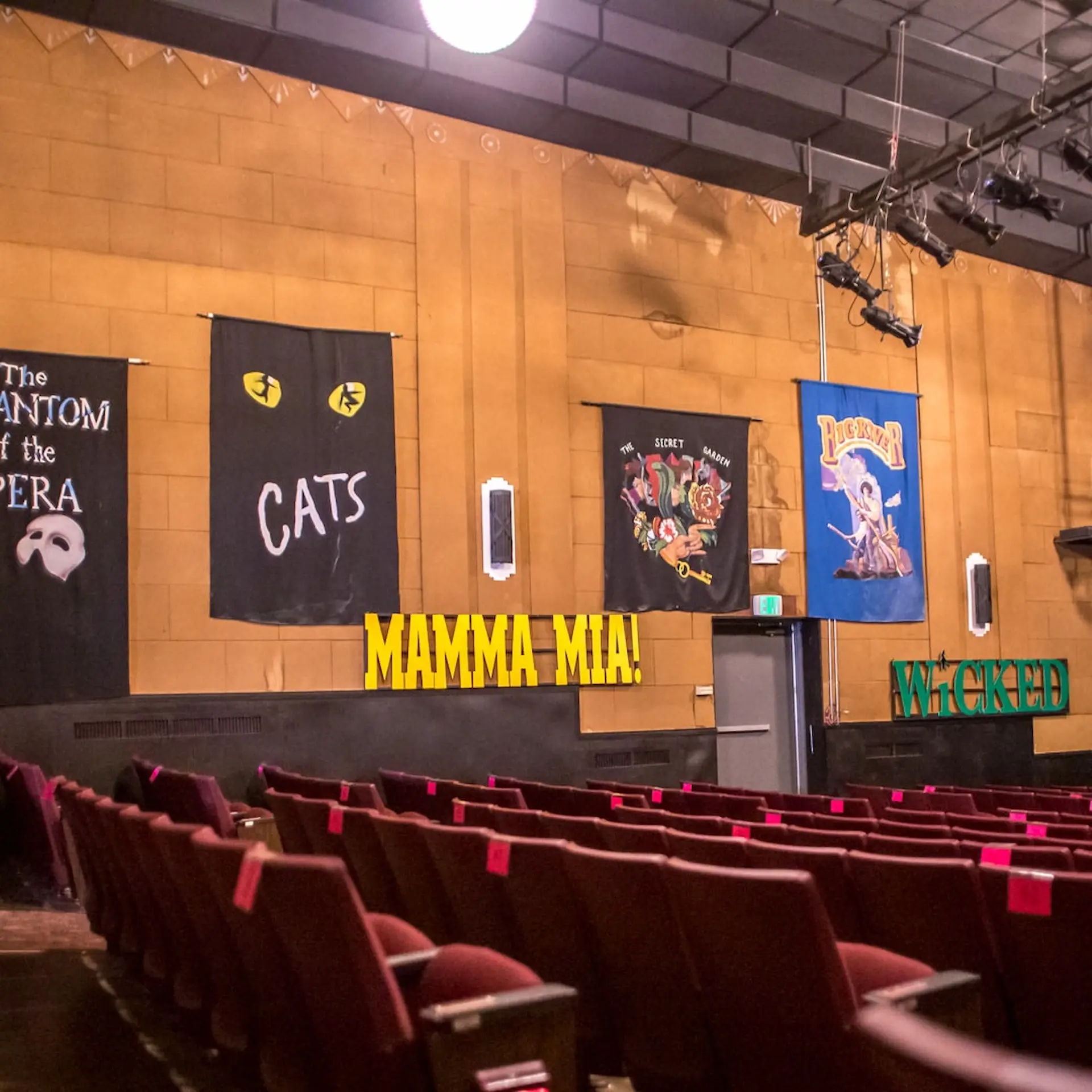 Inside the historic Dixie Theatre in Lewisburg